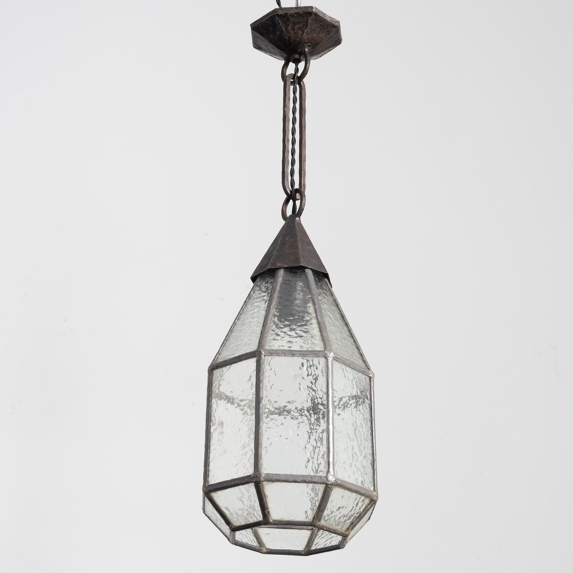 Harald Notini, a model "5994" ceiling lamp, Arvid Böhlmarks Lampfabrik, Stockholm, 1920s-30s.