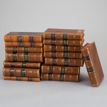 AUGUST STRINDBERGS SAMLADE VERK, 55 vol, 44 delar, Albert Bonniers förlag, Stockholm, 1913-20.