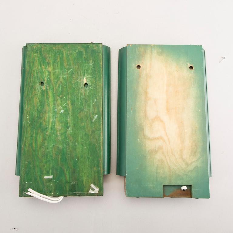 Wall lamps, a pair, Swedish Modern, 1940s.