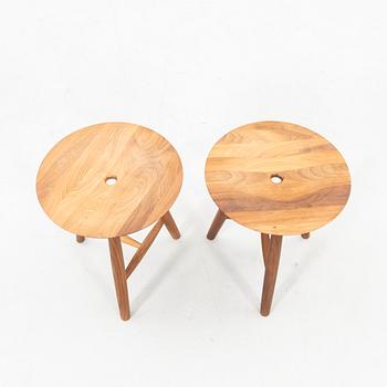 Nirvan Richter, Pair of Norrgavel stools from the 2000s.