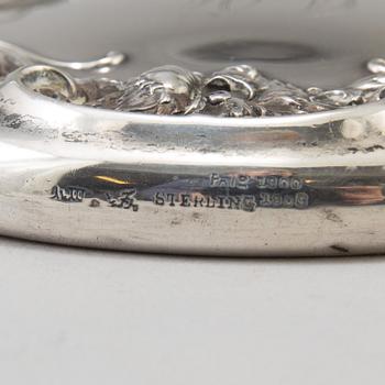 A sterling silver mirror from around year 1900.