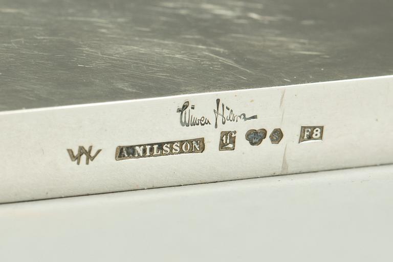 BLOCKHÅLLARE, silver, Wiwen Nilsson, Lund 1932. Vikt ca 320g.