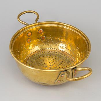 DURKSLAG, mässing, 1700-/1800-tal.