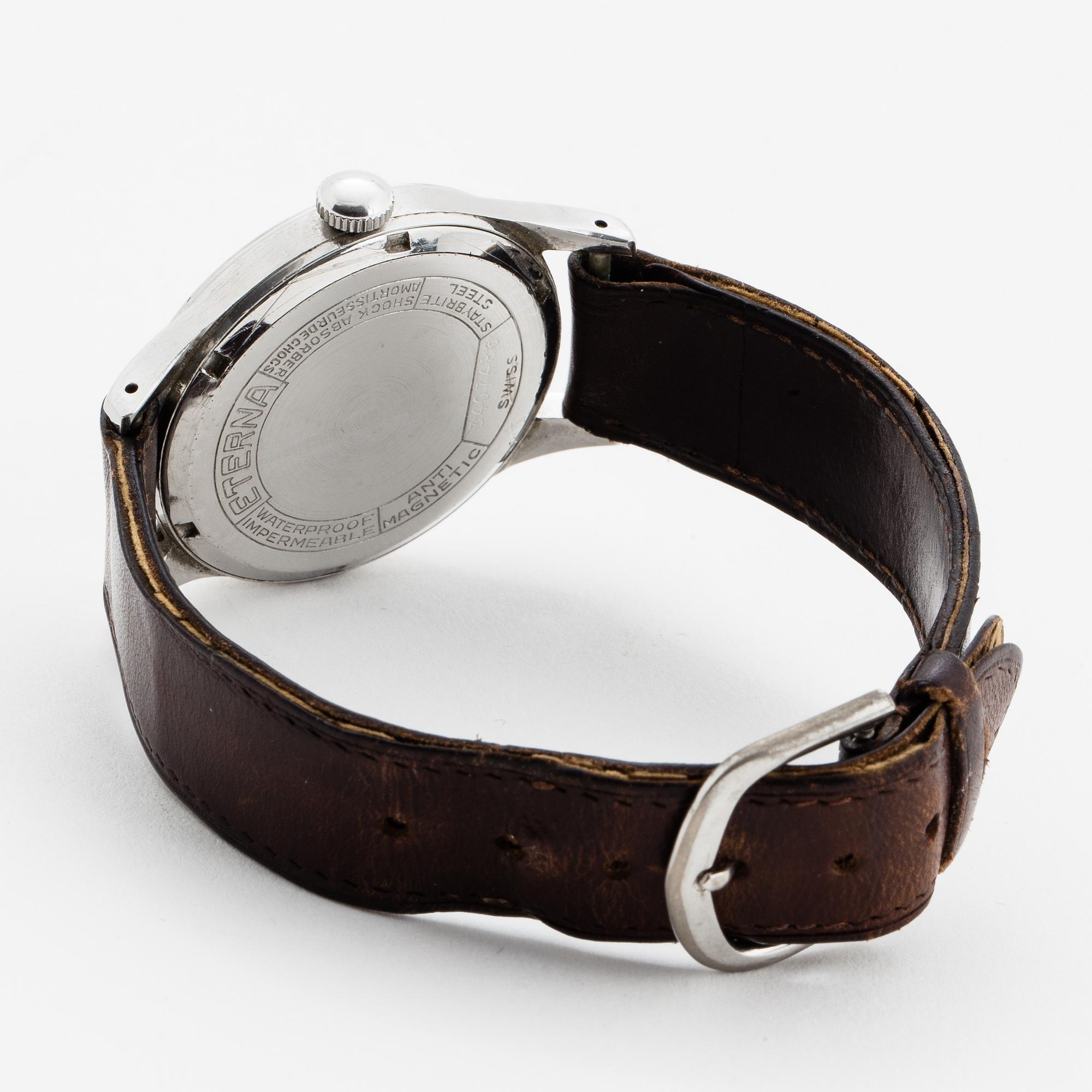 Eterna, wristwatch, 36,5 mm.