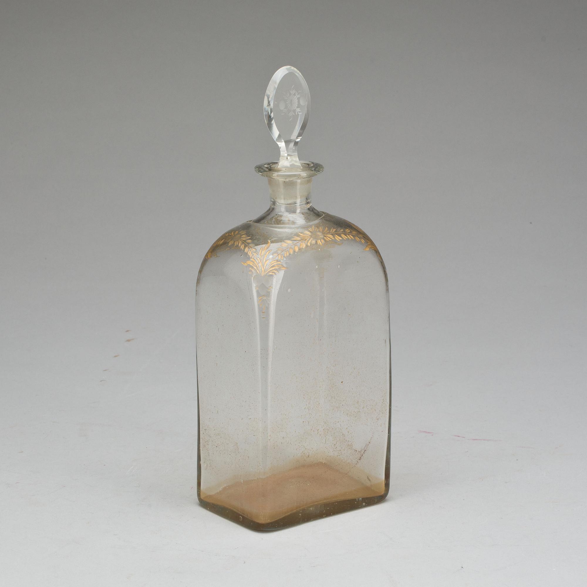 KARAFF, glas, 1700-tal.