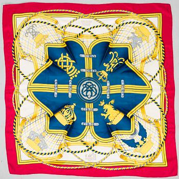 Hermès, a 'Grande Tenue' silk scarf.
