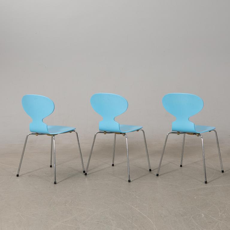 Arne Jacobsen, chairs 8 pcs, "Ant", Fritz Hansen, 1993.
