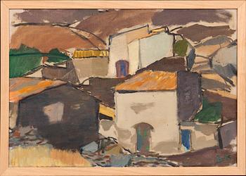 Brita af Klercker, olja på duk signerad.