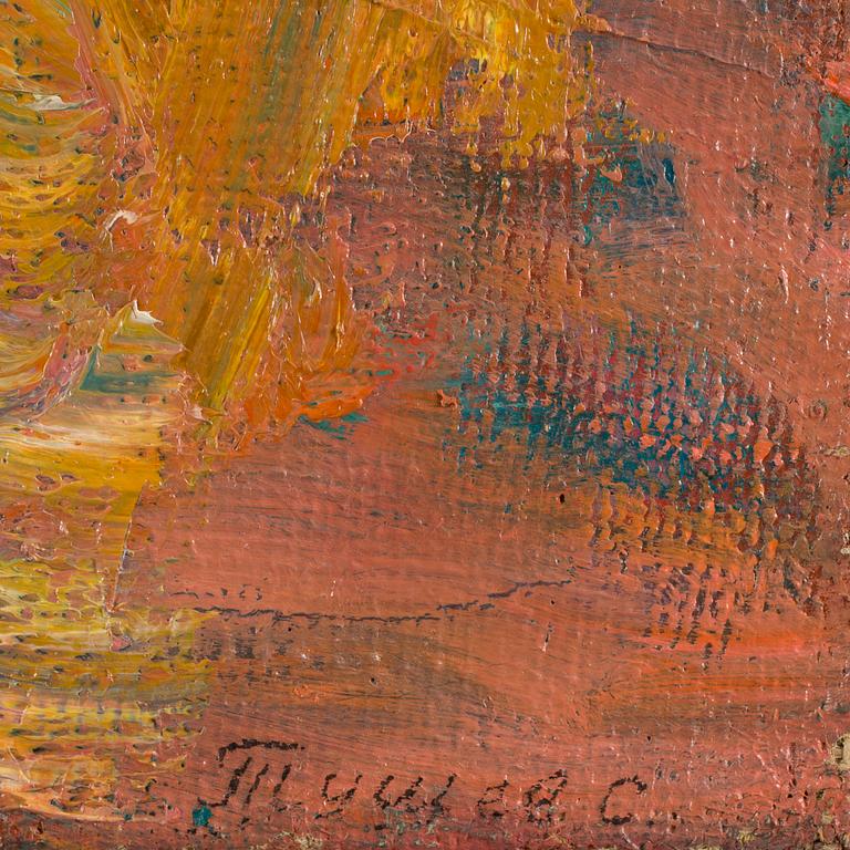 OKÄND KONSTNÄR, olja på duk, Ryssland. Sign o dat 1990 á tergo.