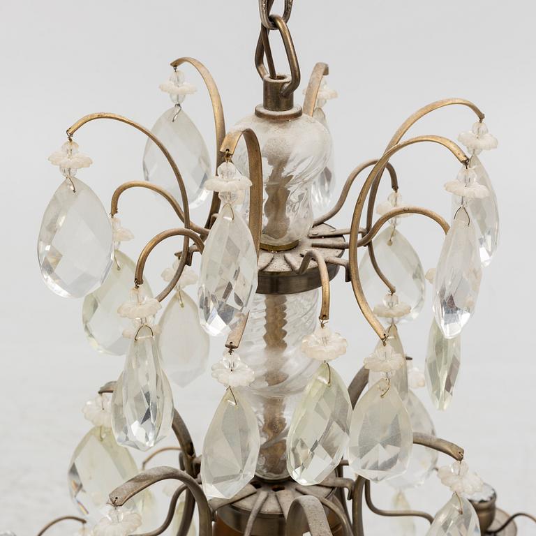 A Rococo style chandelier, first half of the 20th Century.