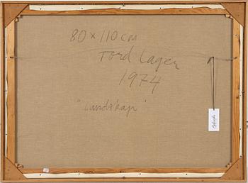 Tord Lager, oil on canvas, signed. dated 1974 verso.