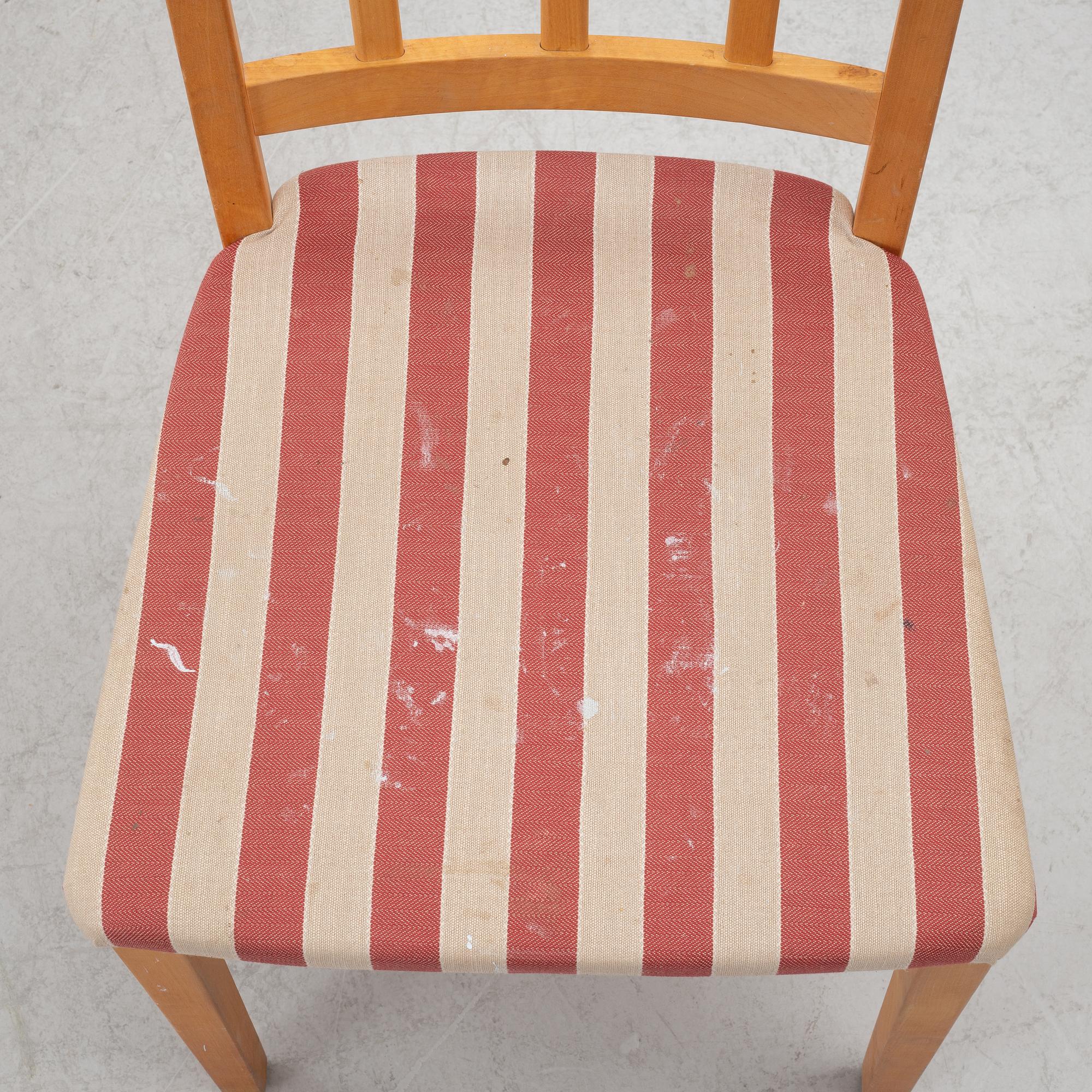 Nils-Göran Gustafsson, 6 stolar, "Öland", samt matbord, Carl Malmsten, Stolab, 2000-tal.