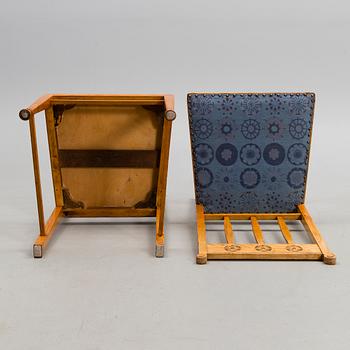 YRJÖ BLOMSTEDT, BORD OCH SEX STOLAR. Formgivna av Yrjö Blomstedt, 1902.