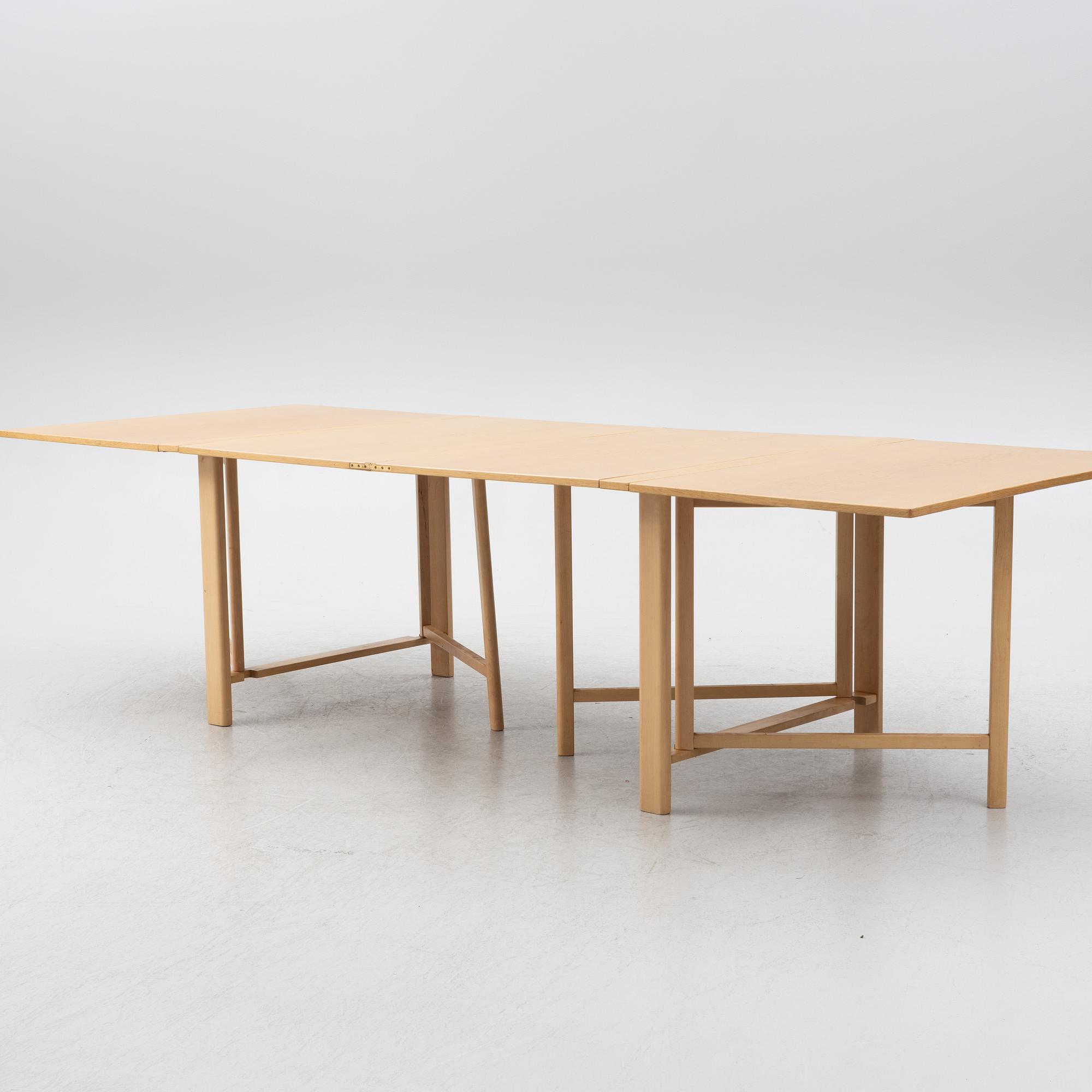 Bruno Mathsson, drop-leaf table, "Maria Flap", Mathsson International, Värnamo.