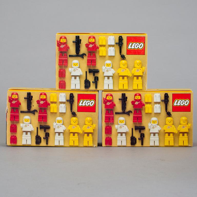 LEGO, 9 stycken rymd-set i förpackningar, 1983.