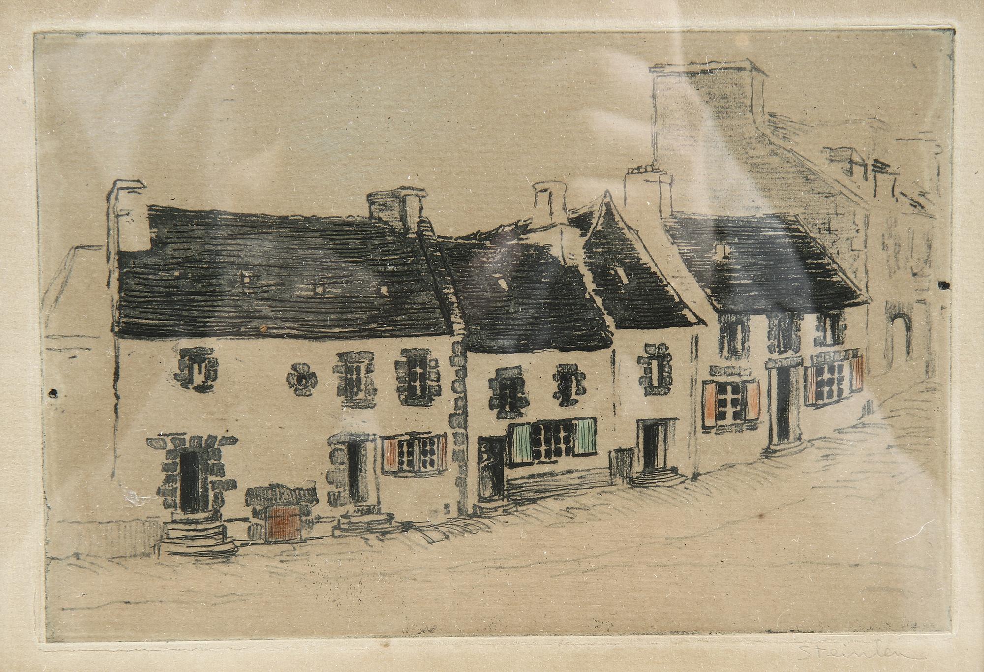 THÉOPHILE STEINLEN, etsning, sign.