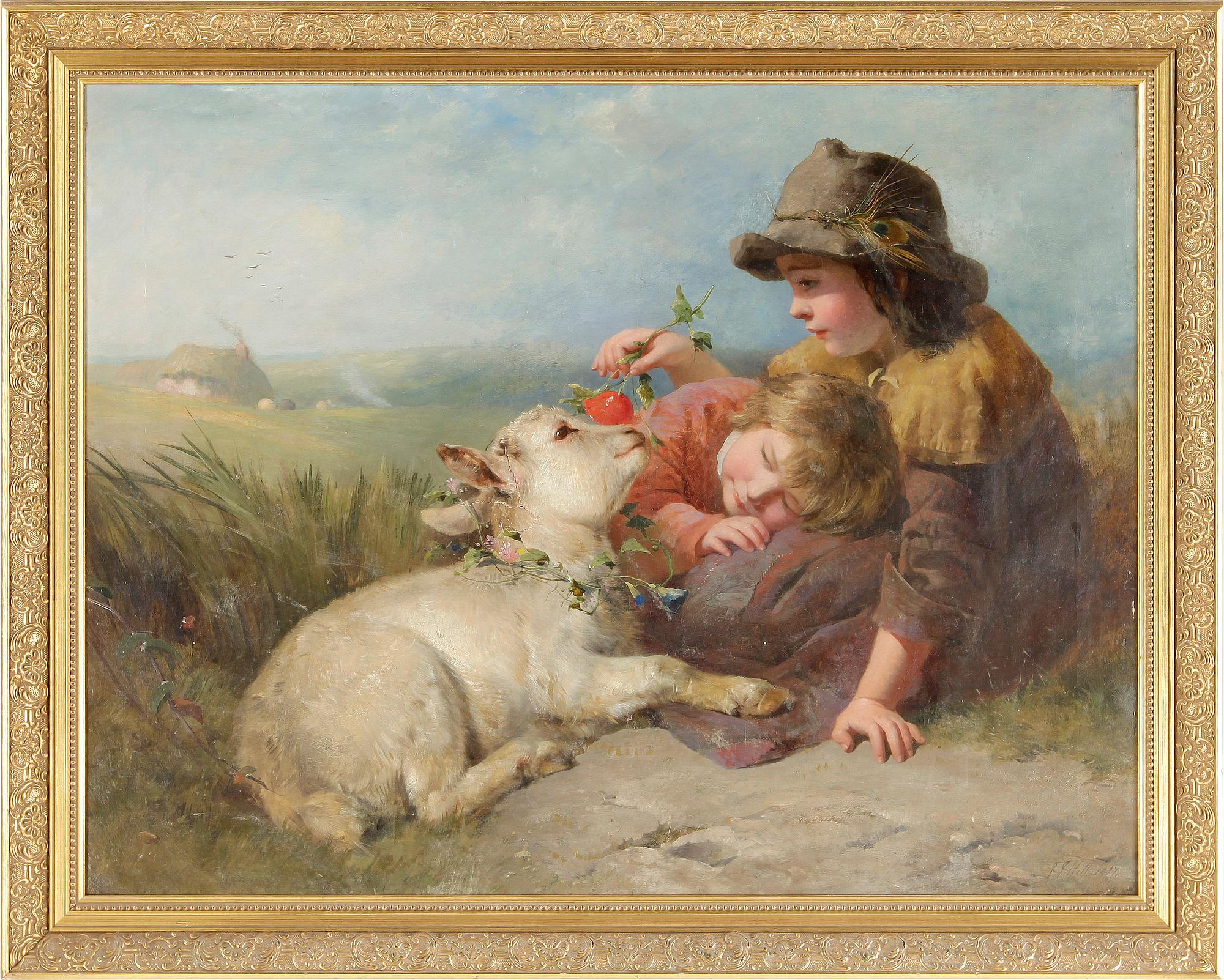 JAMES JOHN HILL, olja på duk, signerad och daterad 1857.