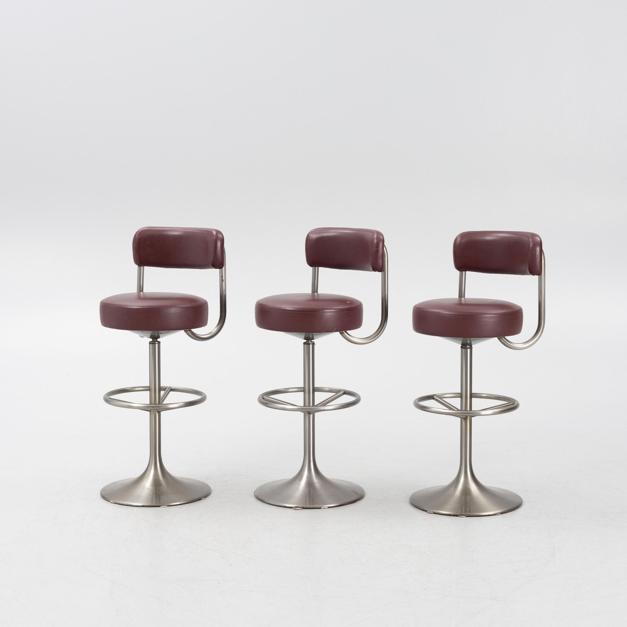 Johanson Design, barstolar, 3 st, Markaryd, 1900-talets senare del.