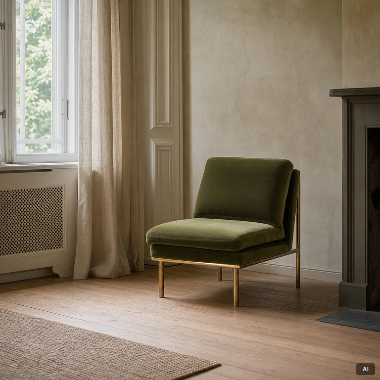 A pair of 'April' armchairs, Newport.