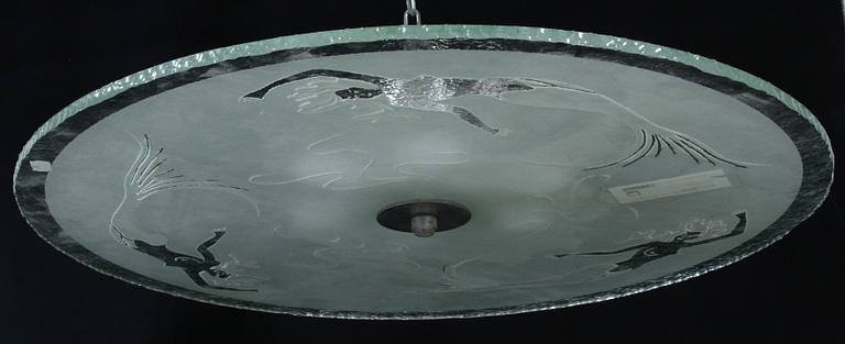 TAKPLAFOND, Leo Holmgrens art, 1940-tal, h ca 30.