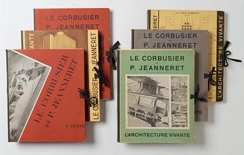 LE CORBUSIER et PIERRE JEANNERET, "L'Architecture Vivante", 6 vol.