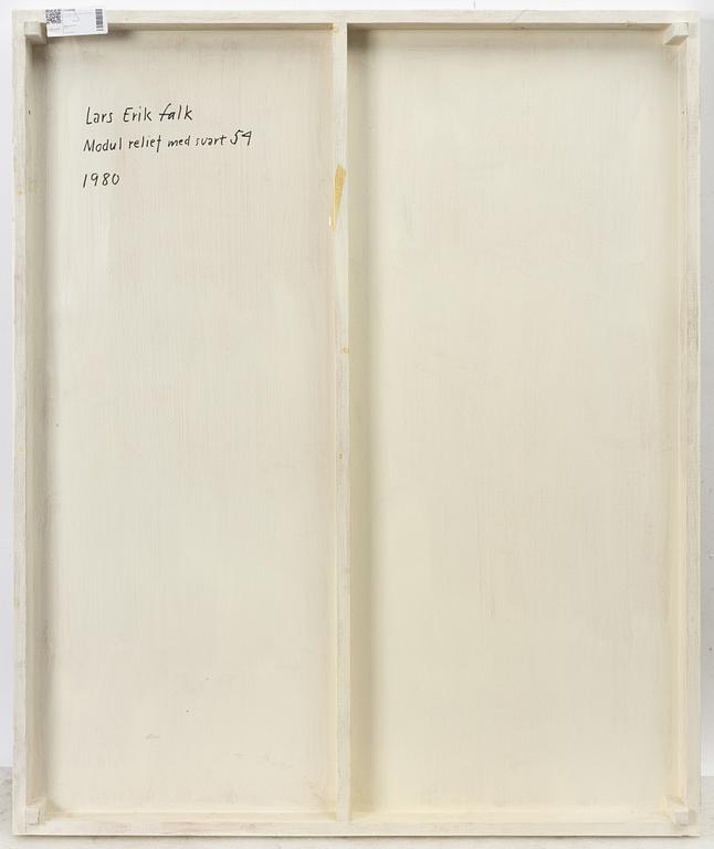 Lars Erik Falk, "Modul relief med svart 54".