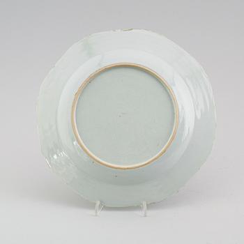 TALLRIK, porslin, Kina, Qianlong 1736-1795.
