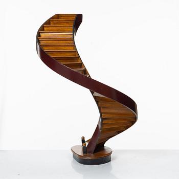 Model of a staircase, early 20th century.