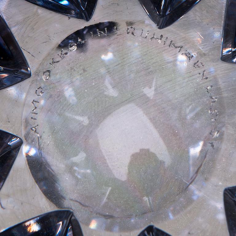 AIMO OKKOLIN,  MALJAKKO, Tähti, malli 6575. Signeerattu Aimo Okkolin Riihimäen lasi Oy.