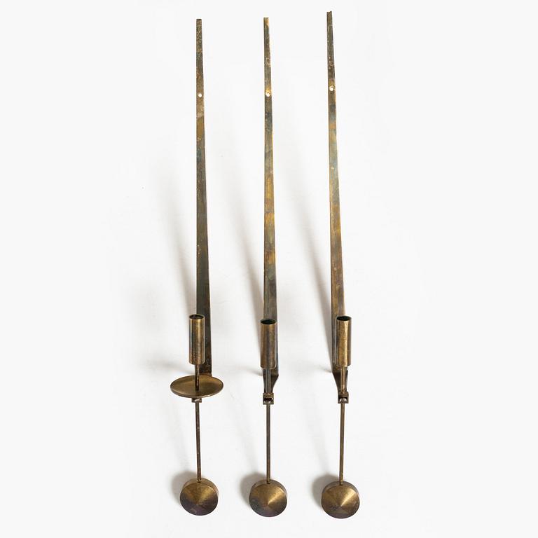 Pierre Forssell, vägglampetter, 3st, "Pendeln", Skultuna.