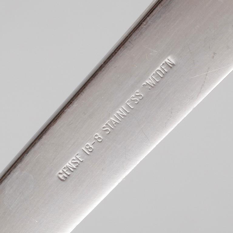 BESTICK, 67 delar, rostfritt stål, "Thebe", Folke Arström, Gense.
