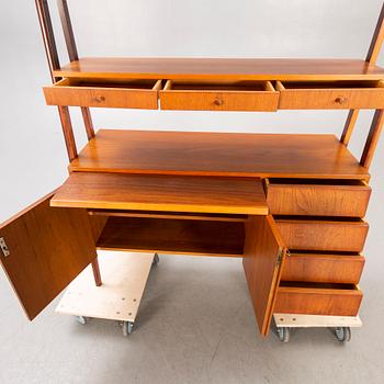 A teak mid 1900s book shelf.