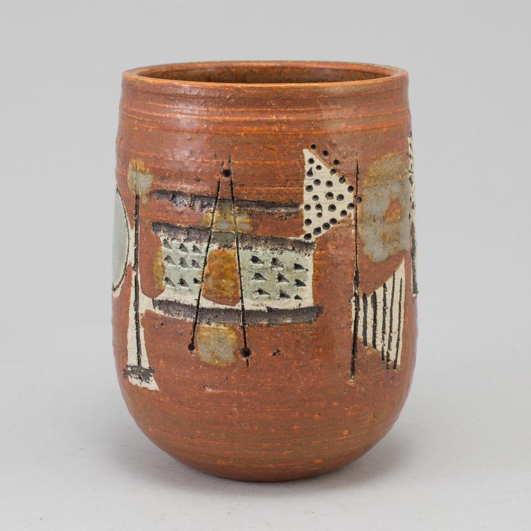 A Lisa Larson stoneware vase, Gustavsberg. Unik.