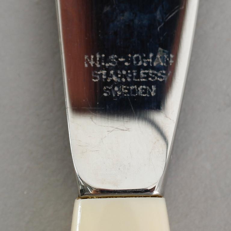 BESTICK, 84 delar, Nils Johan, stål och plast.