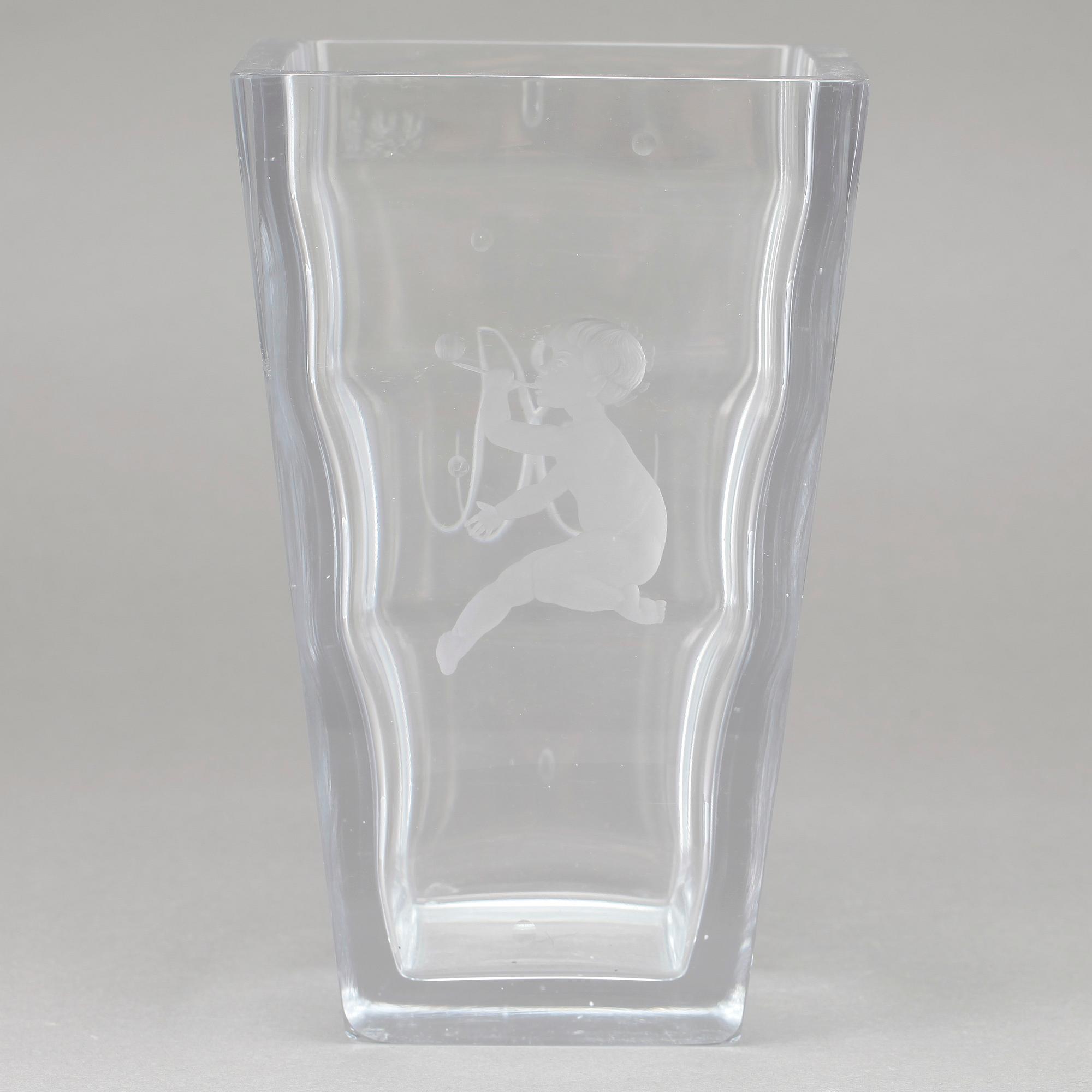 VAS, glas, Vicke Lindstrand, Orrefors.