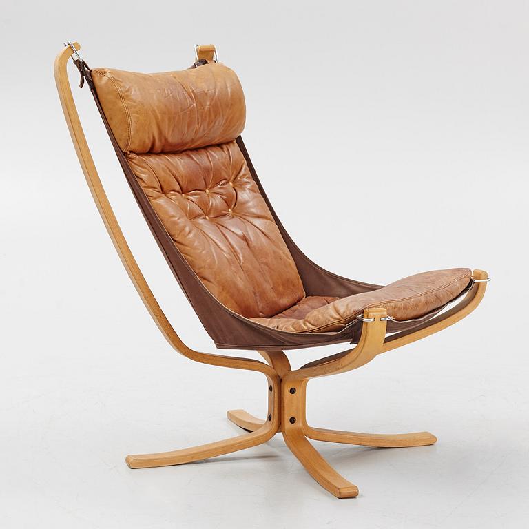 Sigurd Ressel, fåtölj, "Falcon chair", Vatne Möbler, Norge, 1970-tal.