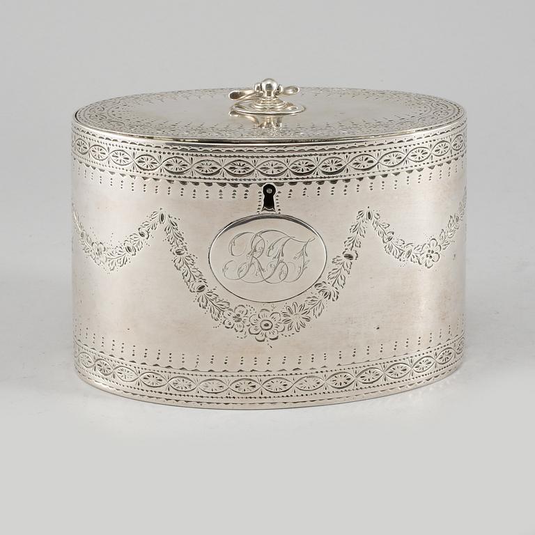 SOCKERSKRIN, silver, år 1822, London, vikt 364 gram.