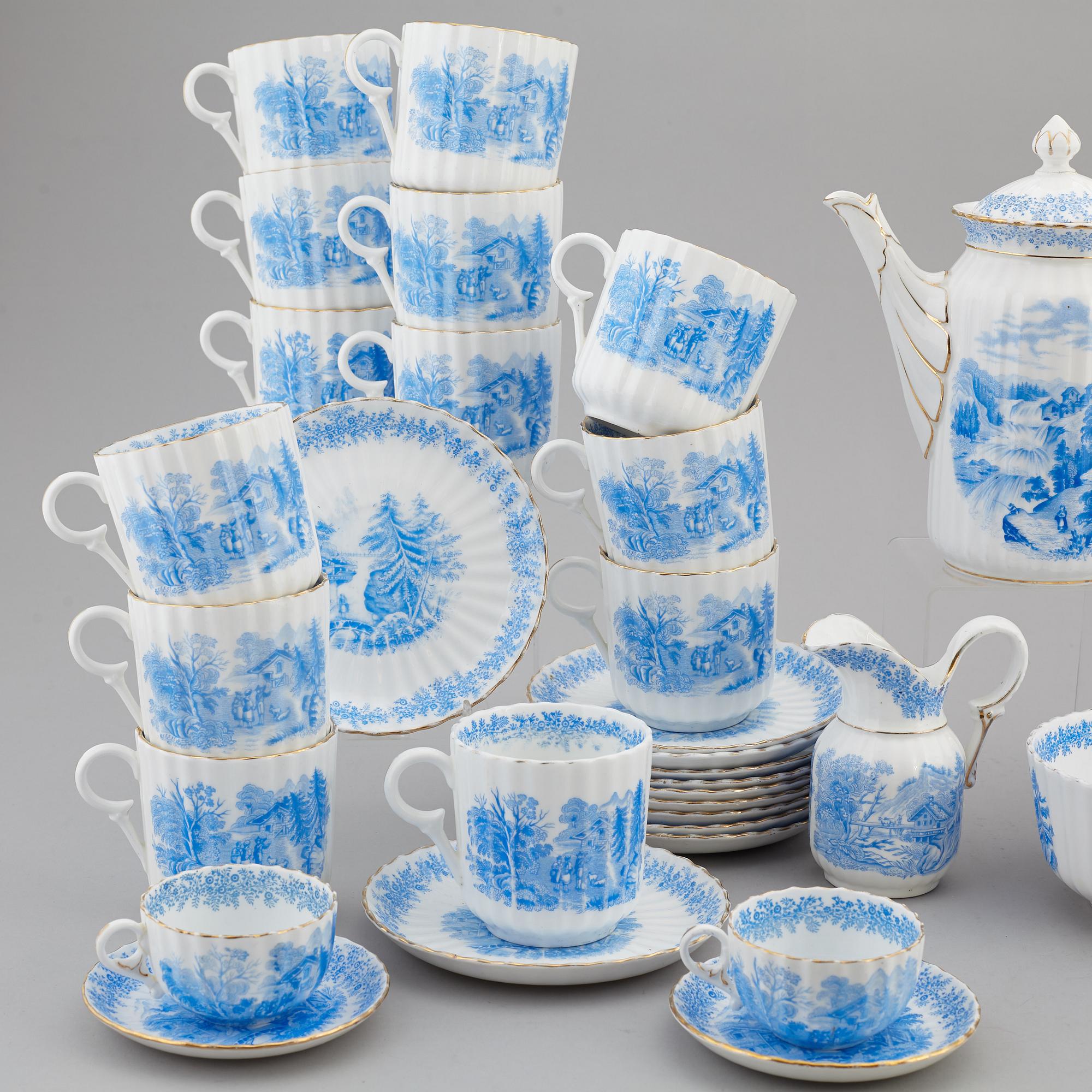 A porcelaine service, Rörstrand (28 pc).