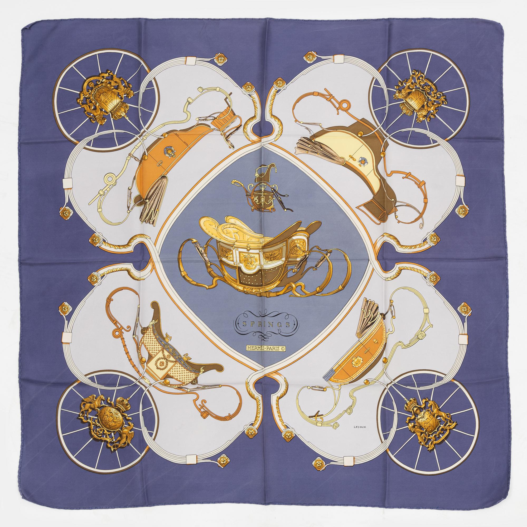 Hermès, scarf, "Springs".