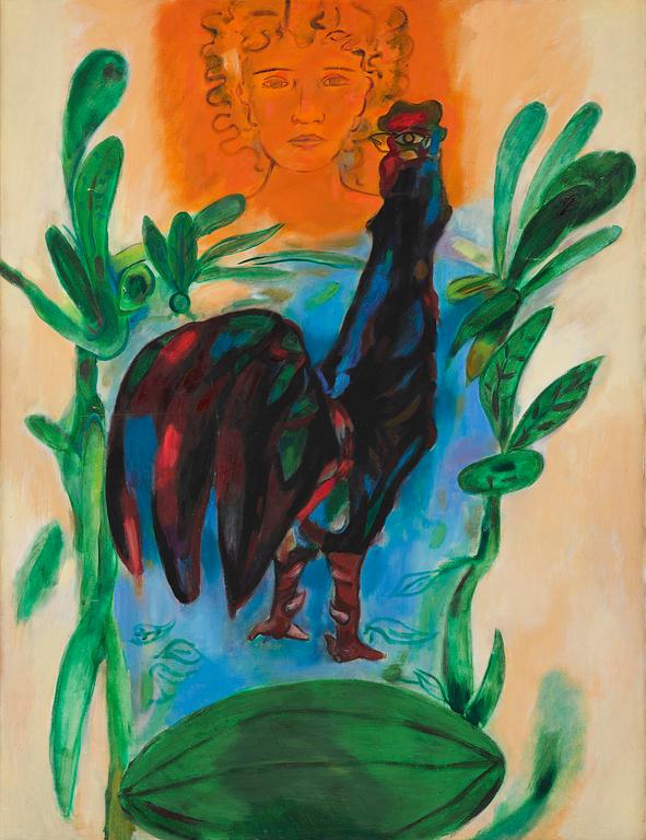 Mariano Rodriguez, Woman and rooster.
