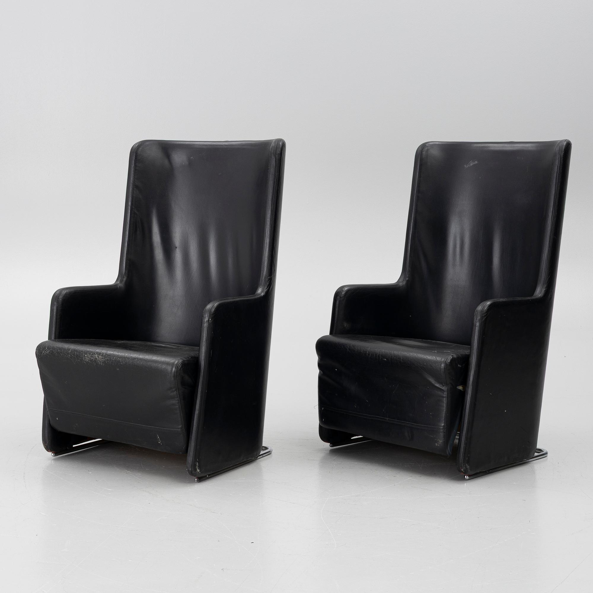 Börge Lindau, Armchairs, a pair, "Solo XL", late 20th century.