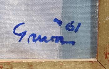 KNUT GRUVA, olja på duk, sign o dat -61.