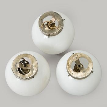Paavo Tynell, a set of three 1930s ceiling lamps '2008' for Taito Oy.