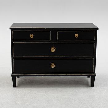 A Gustavian style chest of drawers, 19th Century.