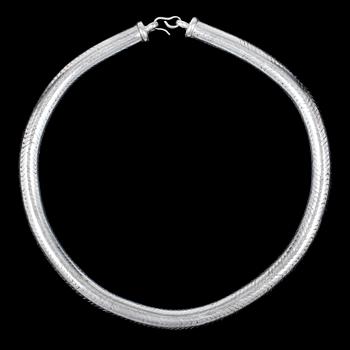 COLLIER, ormlänk, silver, 1900-tal. Vikt ca 336 g.