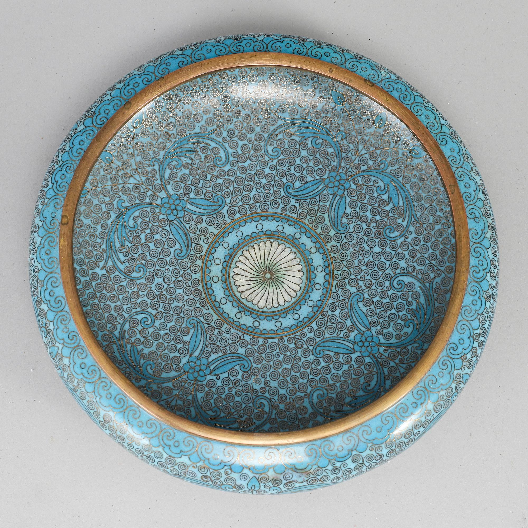 A cloissnné censer, Qing dynasty, circa 1900.