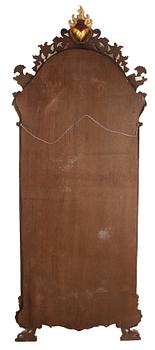 A rococo style mirror, second half of the 20th Century.