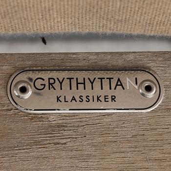 Arthur Lindquist, matbord och karmstolar, 8 st, modell A2, Grythyttans stålmöbler, 2000-tal.