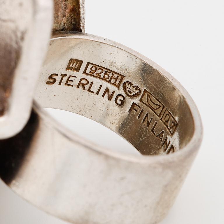 A Björn Weckström silver ring "Magmassa".