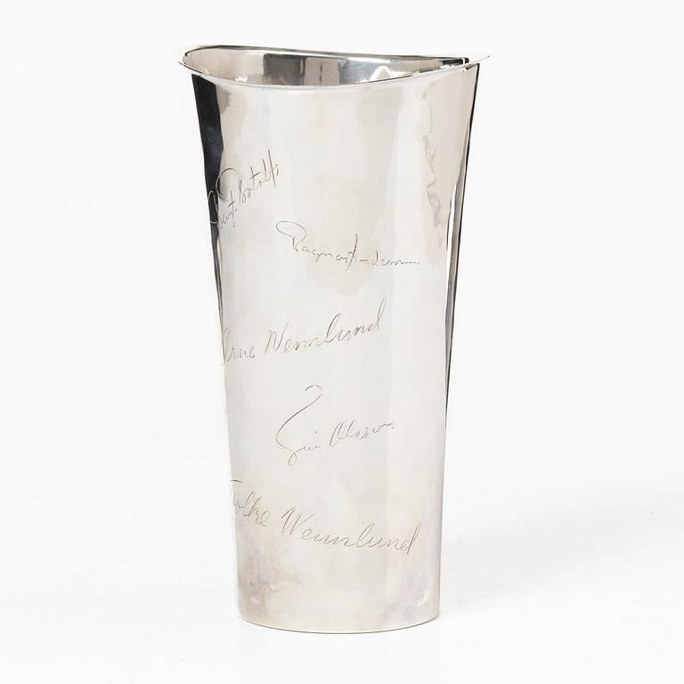 Eric Löfman, trophy, silver, MGAB, 1983.